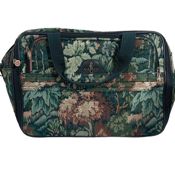 Vintage Atlantic Brand Travel bag Large 12 in x 20 - Picture 2 of 10